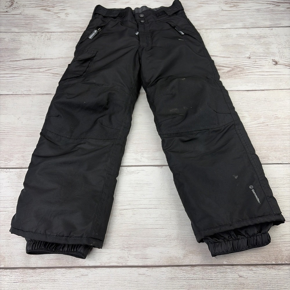 Champion Snow‎ Pants Youth XS 4-5 Black Insulated Winter Outdoor Ski Waterproof